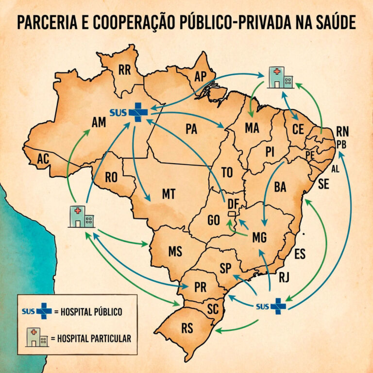 Administração pública e privada na saúde